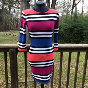 French Connection Bodycon Striped Dress